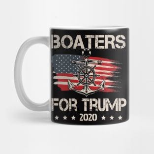 Boaters For Trump US Flag Re Elect President Trump 2020 Mug